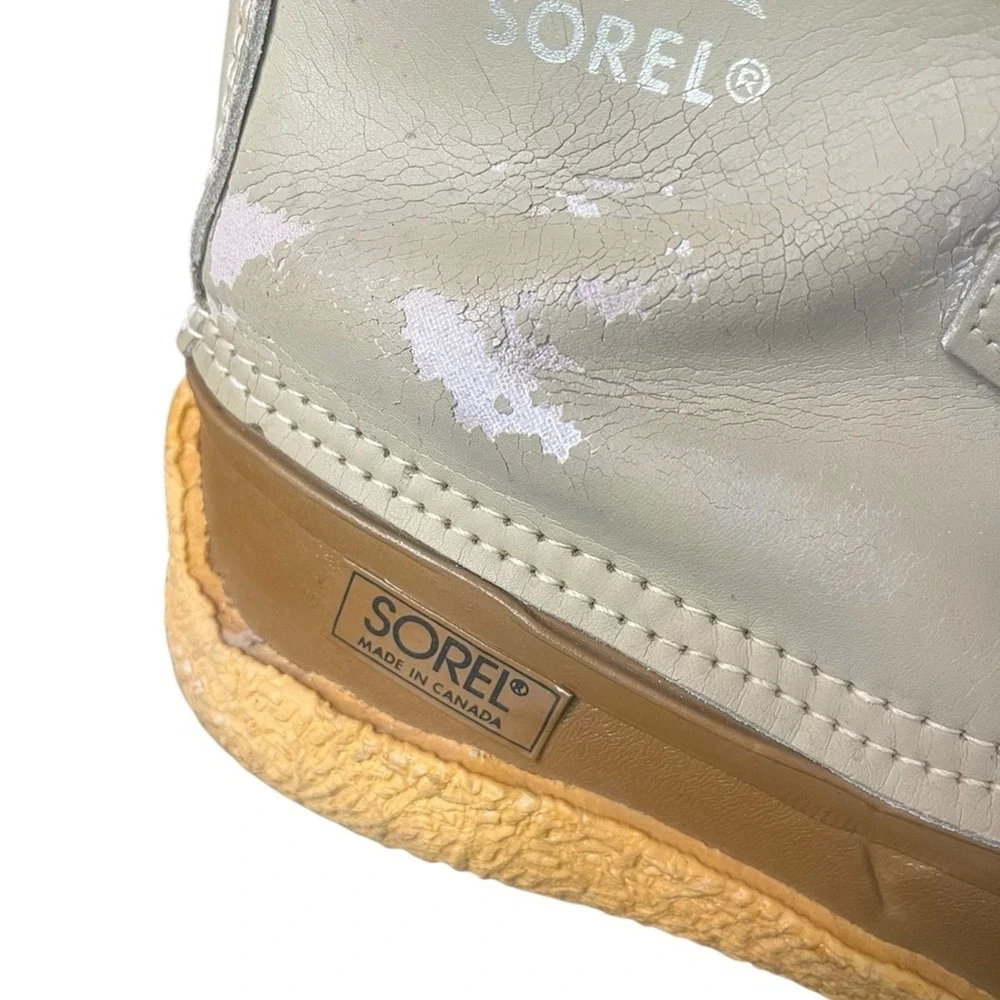 SOREL Vintage Nanook Kaufman Winter Boots‎ Wool Removable Liner Women's Size 5